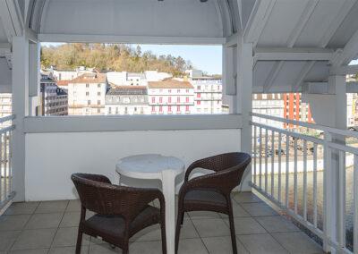 Balcon Chambre double Hôtel d'Espagne à Lourdes en Occitanie